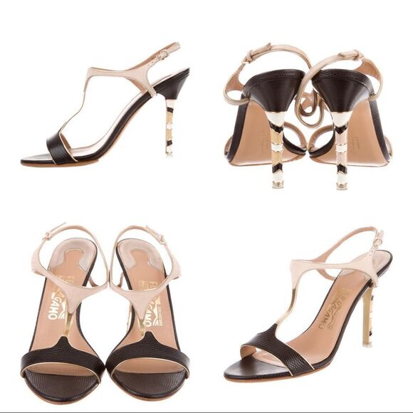 💲⬇️Salvatore Ferragamo T-Strap Monroe Sandals - Picture 1 of 11